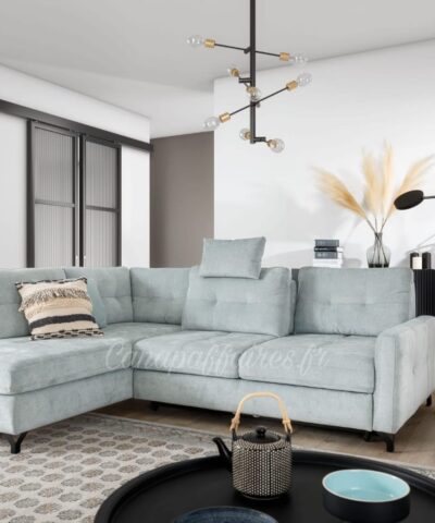 Canapé d'angle Prague avec retour dossier